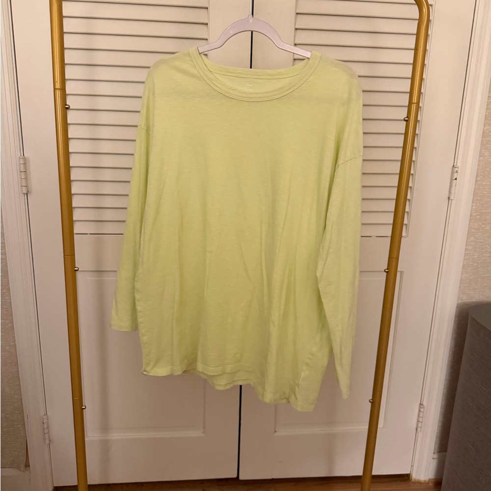 Aerie Real Soft Light Yellow Top